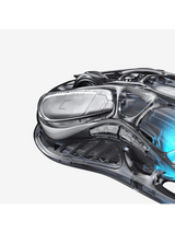 GravaStar Mercury M2 Wireless Gaming Mouse, 26,000 DPI, 79g Lightweight Hollowed-Out Design, Tri-Mode, RGB, Transparent Black