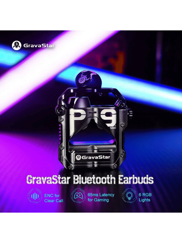 Gravastar Sirius Pro P9 TWS Earbuds, Matt Black