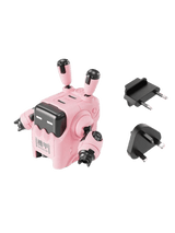 GRAVASTAR Delta35 GaN-35W Pink Dual USB-C Fast Charger Mecha-Design Gaming Accessories EU/UK