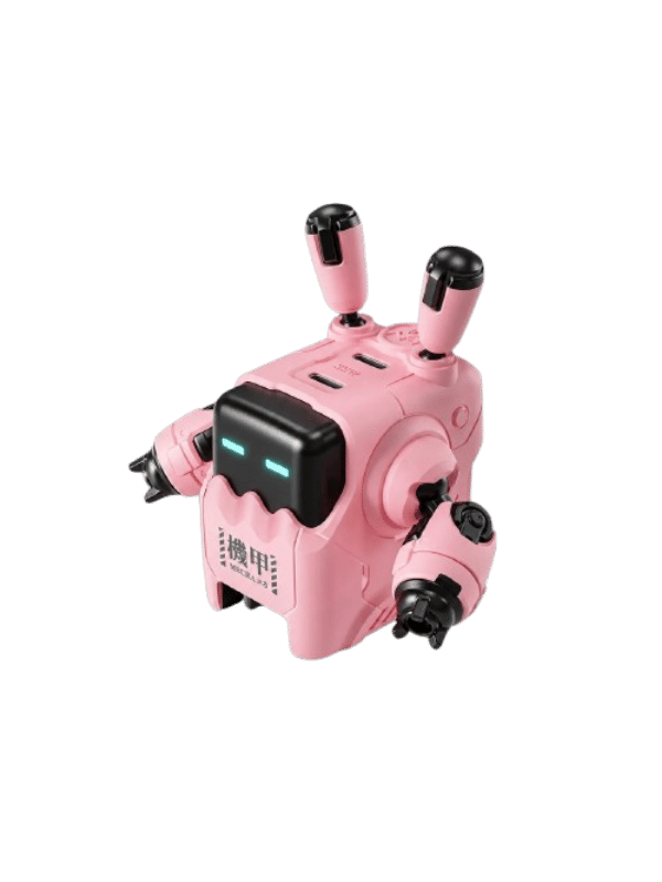 GRAVASTAR Delta35 GaN-35W Pink Dual USB-C Fast Charger Mecha-Design Gaming Accessories EU/UK