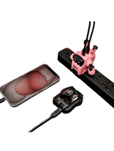 GRAVASTAR Delta35 GaN-35W Pink Dual USB-C Fast Charger Mecha-Design Gaming Accessories EU/UK