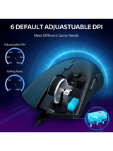 ATTACK SHARK R1 Wireless Gaming Mouse, 59g SUPERLIGHT Mouse, PixArt PAW3311 Gaming Sensor, Bluetooth/2.4G Wireless/Wired, BLACK