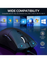 ATTACK SHARK R1 Wireless Gaming Mouse, 59g SUPERLIGHT Mouse, PixArt PAW3311 Gaming Sensor, Bluetooth/2.4G Wireless/Wired, BLACK