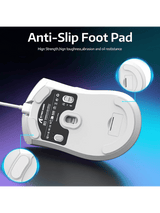 ATTACK SHARK R1 Wireless Gaming Mouse, 59g SUPERLIGHT Mouse, PixArt PAW3311 Gaming Sensor, Bluetooth/2.4G Wireless/Wired, WHITE