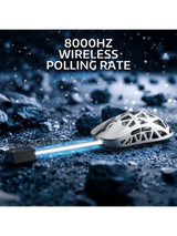 ATTACK SHARK R2 Magnesium Alloy Gaming Mouse, 45g SUPERLIGHT Mouse, PixArt PAW3950 Gaming Sensor, 8000Hz Wireless Polling Rate, 6 Adjustable DPI up to 42000, Bluetooth/2.4G Wireles