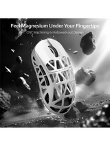 ATTACK SHARK R2 Magnesium Alloy Gaming Mouse, 45g SUPERLIGHT Mouse, PixArt PAW3950 Gaming Sensor, 8000Hz Wireless Polling Rate, 6 Adjustable DPI up to 42000, Bluetooth/2.4G Wireles
