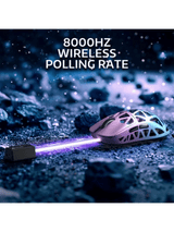 ATTACK SHARK R2 Magnesium Alloy Gaming Mouse, 45g SUPERLIGHT Mouse, PixArt PAW3950 Gaming Sensor, 8000Hz Wireless Polling Rate, 6 Adjustable DPI up to 42000, Bluetooth/2.4G Wireles