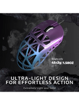 ATTACK SHARK R2 Magnesium Alloy Gaming Mouse, 45g SUPERLIGHT Mouse, PixArt PAW3950 Gaming Sensor, 8000Hz Wireless Polling Rate, 6 Adjustable DPI up to 42000, Bluetooth/2.4G Wireles