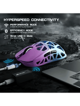 ATTACK SHARK R2 Magnesium Alloy Gaming Mouse, 45g SUPERLIGHT Mouse, PixArt PAW3950 Gaming Sensor, 8000Hz Wireless Polling Rate, 6 Adjustable DPI up to 42000, Bluetooth/2.4G Wireles