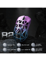 ATTACK SHARK R2 Magnesium Alloy Gaming Mouse, 45g SUPERLIGHT Mouse, PixArt PAW3950 Gaming Sensor, 8000Hz Wireless Polling Rate, 6 Adjustable DPI up to 42000, Bluetooth/2.4G Wireles