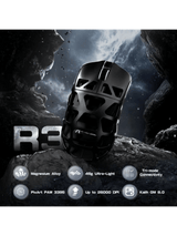 ATTACK SHARK R3 Magnesium Alloy Gaming Mouse, 46g SUPERLIGHT Mouse, 8000Hz Wireless Polling Rate, 6 Adjustable DPI up to 26000, PixArt PAW3395 Gaming Sensor, BT/2.4G Wireless/Wired