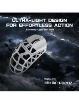 ATTACK SHARK R3 Magnesium Alloy Gaming Mouse, 46g SUPERLIGHT Mouse, 8000Hz Wireless Polling Rate, 6 Adjustable DPI up to 26000, PixArt PAW3395 Gaming Sensor, BT/2.4G Wireless/Wired
