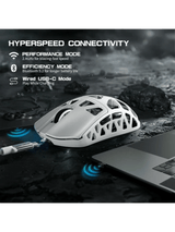 ATTACK SHARK R3 Magnesium Alloy Gaming Mouse, 46g SUPERLIGHT Mouse, 8000Hz Wireless Polling Rate, 6 Adjustable DPI up to 26000, PixArt PAW3395 Gaming Sensor, BT/2.4G Wireless/Wired