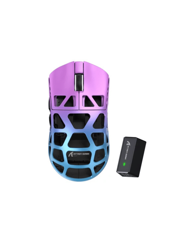 ATTACK SHARK R3 Magnesium Alloy Gaming Mouse, 46g SUPERLIGHT Mouse, 8000Hz Wireless Polling Rate, 6 Adjustable DPI up to 26000, PixArt PAW3395 Gaming Sensor, BT/2.4G Wireless/Wired