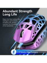 ATTACK SHARK R3 Magnesium Alloy Gaming Mouse, 46g SUPERLIGHT Mouse, 8000Hz Wireless Polling Rate, 6 Adjustable DPI up to 26000, PixArt PAW3395 Gaming Sensor, BT/2.4G Wireless/Wired