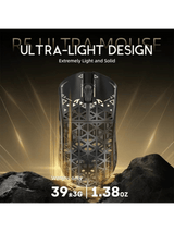 ATTACK SHARK R5 ULTRA Carbon Fiber Wireless Gaming Mouse, 39g SUPERLIGHT, PixArt PAW3950MAX Gaming Sensor, 8000Hz Wireless Polling Rate, MCU Nodic 52840, DPI up to 42000, BT/2.4G W