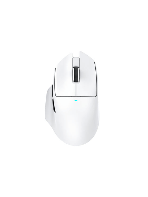 ATTACK SHARK V6 Ultra-Light Tri-Mode Gaming Mouse with Magnetic Charging Dock, PixArt PAW3311 Gaming Sensor, BT/2.4G Wireless/Wired, WHITE