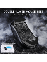 ATTACK SHARK R11 ULTRA Carbon Fiber Wireless Gaming Mouse, 49g SUPERLIGHT, Nordic 52840 MCU, PixArt PAW3950MAX Sensor, 20000 FPS Static Scan Rate, Nano-Metal Ice Coating, Omron Opt
