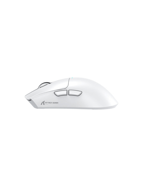 ATTACK SHARK X11 Wireless Gaming Mouse with Magnetic Charging Dock, PixArt PAW3311 Gaming Sensor, BT/2.4G Wireless/Wired, WHITE