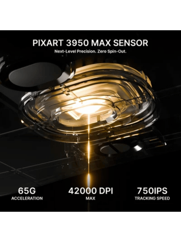 ATTACK SHARK V8 Ultra-Light Ergonomic Wireless Gaming Mouse, Right-handed Ergonomic Mouse, Nordic 54L15MCU, PAW3950MAX Sensor, Dual 8000Hz Polling Rate (Wireless/Wired), DPI up to 