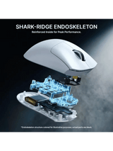 ATTACK SHARK V8 Ultra-Light Ergonomic Wireless Gaming Mouse, Right-handed Ergonomic Mouse, Nordic 54L15MCU, PAW3950MAX Sensor, Dual 8000Hz Polling Rate (Wireless/Wired), DPI up to 
