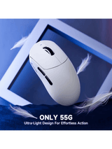ATTACK SHARK X8 PRO Ultra-Light Wireless Gaming Mouse & C06 ULTRA Cable, 55g Tri-Mode Programmable Mice with C06ULTRA Coiled Cable, PAW3395PRO Gaming Sensor,8Khz Polling Rate,40000