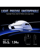 ATTACK SHARK X8 Ultimate Wireless Gaming Mouse, 8KHz,55g Ultra-Lightweight, BT/2.4GHz, Wireless/Wired, 8K Polling Rate, PixArt PAW3950MAX Sensor, 42000 DPI,8KHz, 800mAh Battery, WH