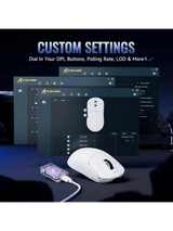 ATTACK SHARK X8 Ultimate Wireless Gaming Mouse, 8KHz,55g Ultra-Lightweight, BT/2.4GHz, Wireless/Wired, 8K Polling Rate, PixArt PAW3950MAX Sensor, 42000 DPI,8KHz, 800mAh Battery, WH