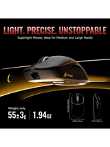 ATTACK SHARK X8 Ultimate Wireless Gaming Mouse, 55g Ultra-Lightweight, BT/2.4GHz, Wireless/Wired, 8K Polling Rate, PixArt PAW3950MAX Sensor, 42000 DPI, 800mAh Battery, BLACK