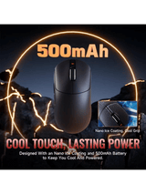 ATTACK SHARK X8 SE Wireless Gaming Mouse, 59g Lightweight, PAW3311 Optical Sensor Adjustable, 25000 DPI, 2.4G/Bluetooth/USB-C Wired, 500mAH Battery, 5 Programmable Buttons for PC/M