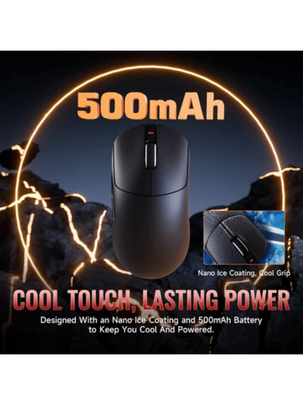 ATTACK SHARK X8 SE Wireless Gaming Mouse, 59g Lightweight, PAW3311 Optical Sensor Adjustable, 25000 DPI, 2.4G/Bluetooth/USB-C Wired, 500mAH Battery, 5 Programmable Buttons for PC/M