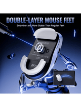 ATTACK SHARK X8 SE Wireless Gaming Mouse, 59g Lightweight, PAW3311 Optical Sensor Adjustable, 25000 DPI, 2.4G/Bluetooth/USB-C Wired, 500mAH Battery, 5 Programmable Buttons for PC/M