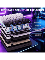 ATTACK SHARK M36 HE One-Handed Magnetic Switch Keyboard & C01 ULTRA LED Aviator Cable, 5‑Layer Sound‑Dampened, 8000Hz Polling, Hot‑Swappable, High‑Precision 0.01mm, PBT Keycaps, Mo