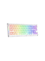 ATTACK SHARK R68 HE Carbon Fiber Rapid Trigger Keyboard Magnetic Switch, 60% Carbon Fiber Wired 8KHz Magnetic Keyboard With 0.005mm RT Accuracy, Ice Ninja