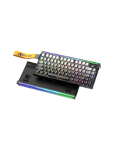 ATTACK SHARK R85 HE Rapid Trigger Keyboard Magnetic Switch with Custom Lightbox, 75% Wired 8KHz Magnetic Keyboard with Custom Lightbox, 0.005mm RT Accuracy, Moonlight Night