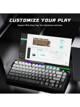 ATTACK SHARK R85 HE Rapid Trigger Keyboard Magnetic Switch with Custom Lightbox, 75% Wired 8KHz Magnetic Keyboard with Custom Lightbox, 0.005mm RT Accuracy, Moonlight Night