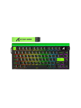 ATTACK SHARK R85 HE Rapid Trigger Keyboard Magnetic Switch with Custom Lightbox, 75% Wired 8KHz Magnetic Keyboard with Custom Lightbox, 0.005mm RT Accuracy, Neon Green