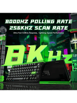 ATTACK SHARK R85 HE Rapid Trigger Keyboard Magnetic Switch with Custom Lightbox, 75% Wired 8KHz Magnetic Keyboard with Custom Lightbox, 0.005mm RT Accuracy, Neon Green