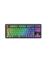 ATTACK SHARK X87 ULTRA Wireless Mechanical Keyboard With 8K Wireless Receiver, 8000Hz Polling Rate, 10000mAh Battery, Dot-Matrix Screen, 16.8M RGB, 8K Wireless Receiver, Meg Shark 