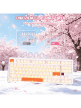 ATTACK SHARK X87 ULTRA Wireless Mechanical Keyboard With 8K Wireless Receiver, 8000Hz Polling Rate, 10000mAh Battery, Dot-Matrix Screen, 16.8M RGB, 8K Wireless Receiver, Meg Shark 