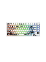 ATTACK SHARK X820 ULTRA Tri-mode Gasket Mechanical Keyboard, 75% Gasket-mounted Bluetooth 5.1/2.4G Wireless & Type-C Wired Mechanical Keyboard, Dark Warrior