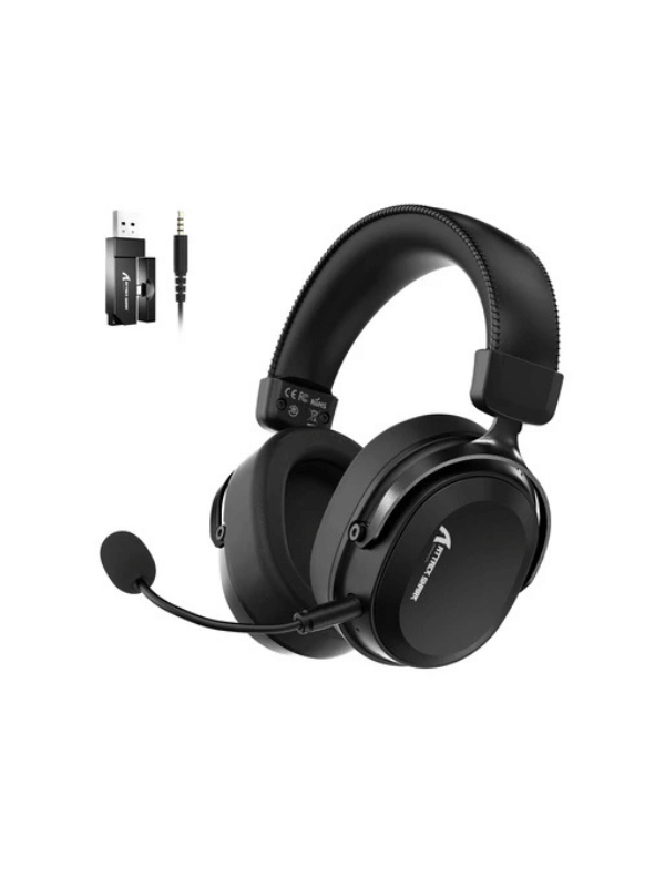 ATTACK SHARK L30 PRO Wireless Gaming Headset, 7.1 Surround Sound, 50mm Drivers, 20ms Low Latency, 1100 mAh Battery, Detachable Noise-Canceling Microphone, Aluminum Alloy Frame, Tri