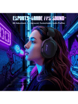 ATTACK SHARK L30 PRO Wireless Gaming Headset, 7.1 Surround Sound, 50mm Drivers, 20ms Low Latency, 1100 mAh Battery, Detachable Noise-Canceling Microphone, Aluminum Alloy Frame, Tri