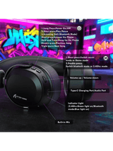 ATTACK SHARK L30 PRO Wireless Gaming Headset, 7.1 Surround Sound, 50mm Drivers, 20ms Low Latency, 1100 mAh Battery, Detachable Noise-Canceling Microphone, Aluminum Alloy Frame, Tri