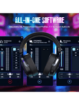 ATTACK SHARK L30 PRO Wireless Gaming Headset, 7.1 Surround Sound, 50mm Drivers, 20ms Low Latency, 1100 mAh Battery, Detachable Noise-Canceling Microphone, Aluminum Alloy Frame, Tri