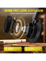 ATTACK SHARK G500 Ultra-Light Dual-Mode Gaming Headset, Ultra-Light Dual-Mode Wireless for PC/PS4/Xbox, BLACK