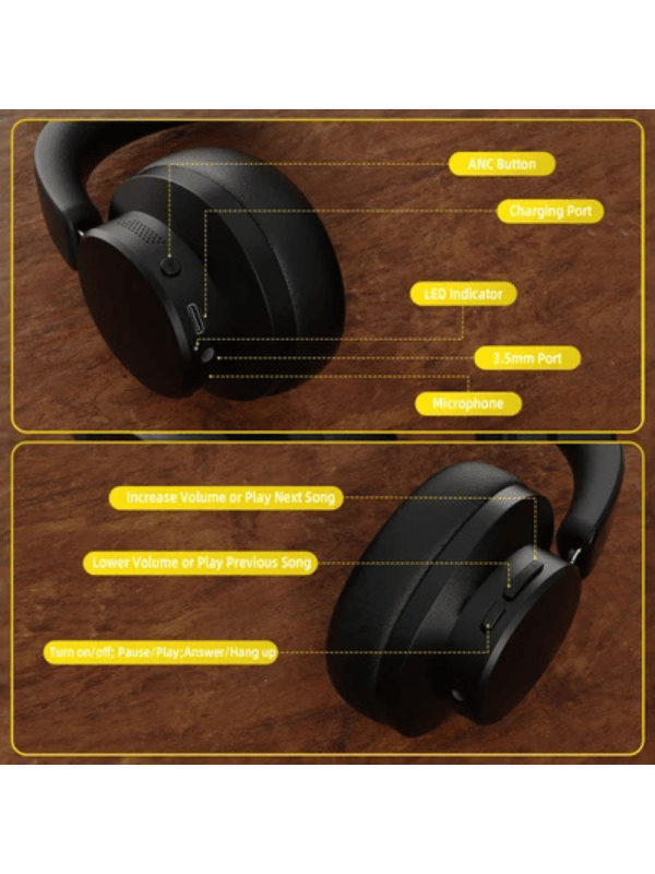 ATTACK SHARK G500 Ultra-Light Dual-Mode Gaming Headset, Ultra-Light Dual-Mode Wireless for PC/PS4/Xbox, BLACK