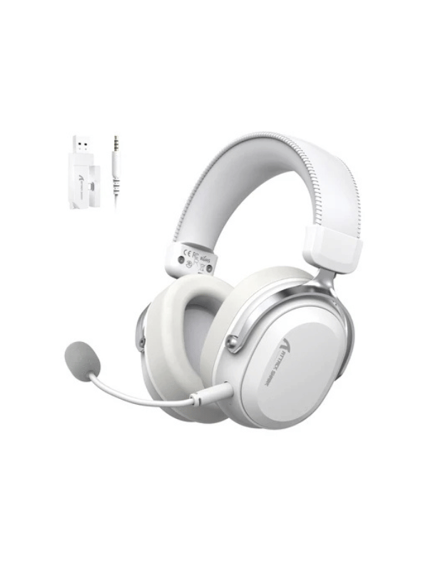 ATTACK SHARK L30 PRO Wireless Gaming Headset, 7.1 Surround Sound, 50mm Drivers, 20ms Low Latency, 1100 mAh Battery, Detachable Noise-Canceling Microphone, Aluminum Alloy Frame, Tri