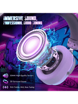 ATTACK SHARK L30 PRO Wireless Gaming Headset, 7.1 Surround Sound, 50mm Drivers, 20ms Low Latency, 1100 mAh Battery, Detachable Noise-Canceling Microphone, Aluminum Alloy Frame, Tri