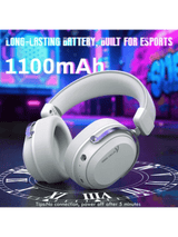 ATTACK SHARK L30 PRO Wireless Gaming Headset, 7.1 Surround Sound, 50mm Drivers, 20ms Low Latency, 1100 mAh Battery, Detachable Noise-Canceling Microphone, Aluminum Alloy Frame, Tri
